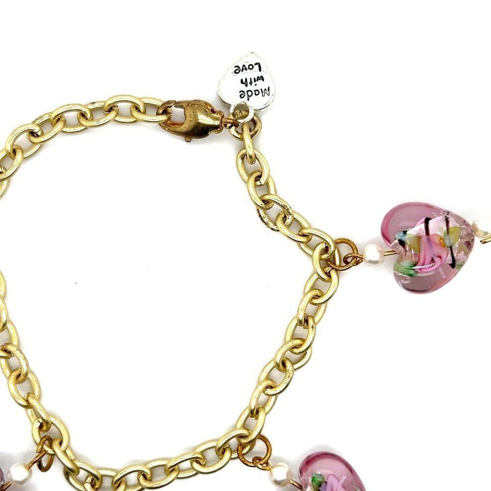 Pink Charm bracelet (c) - Picture 3 of 4